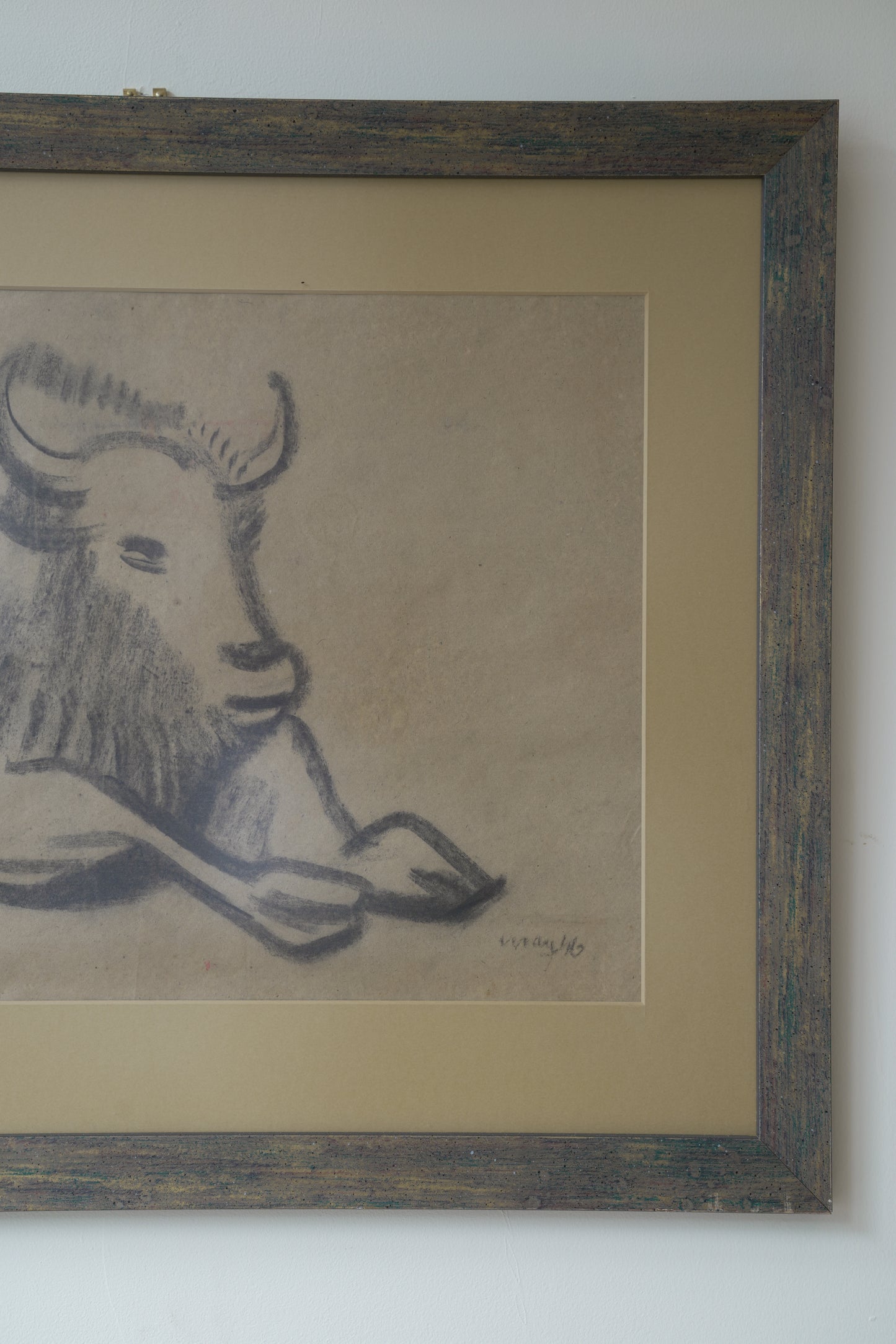 Karl May (1901-1976). Reclining Buffalo.