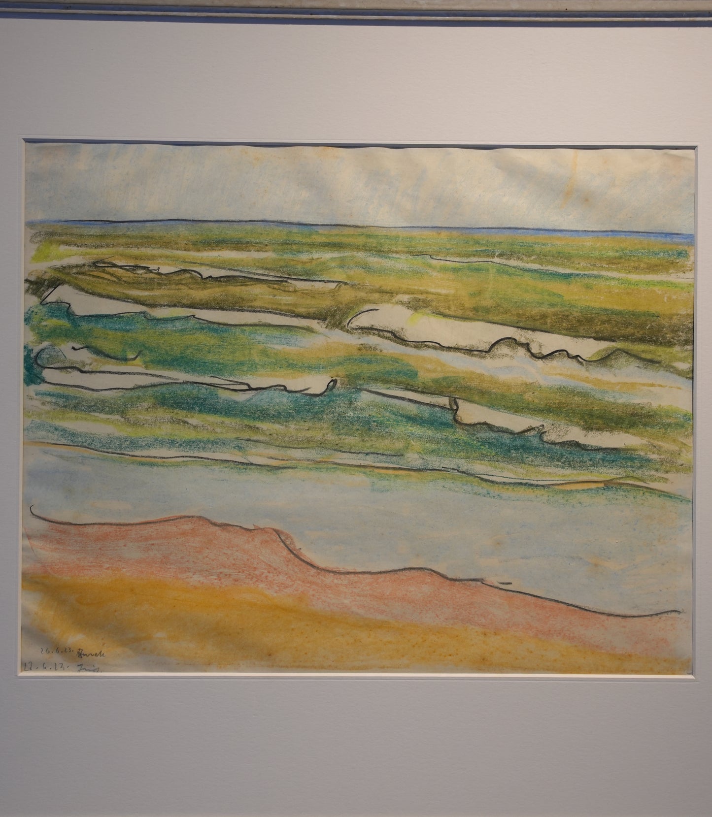Marian Zurek (1889-1994). Large chalk on paper.