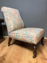 Victorian slipper chair