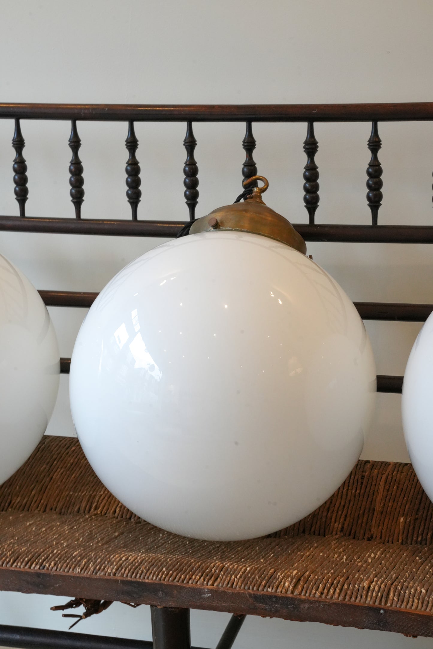 3 x XL Opaline Pendant Lights