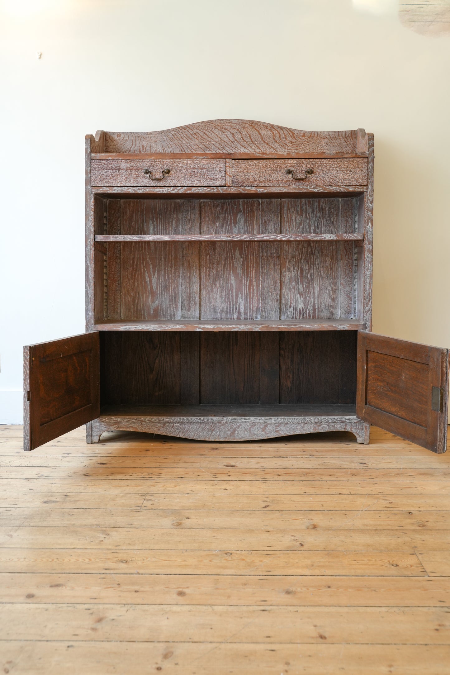 Limed Oak Heals Bookcase