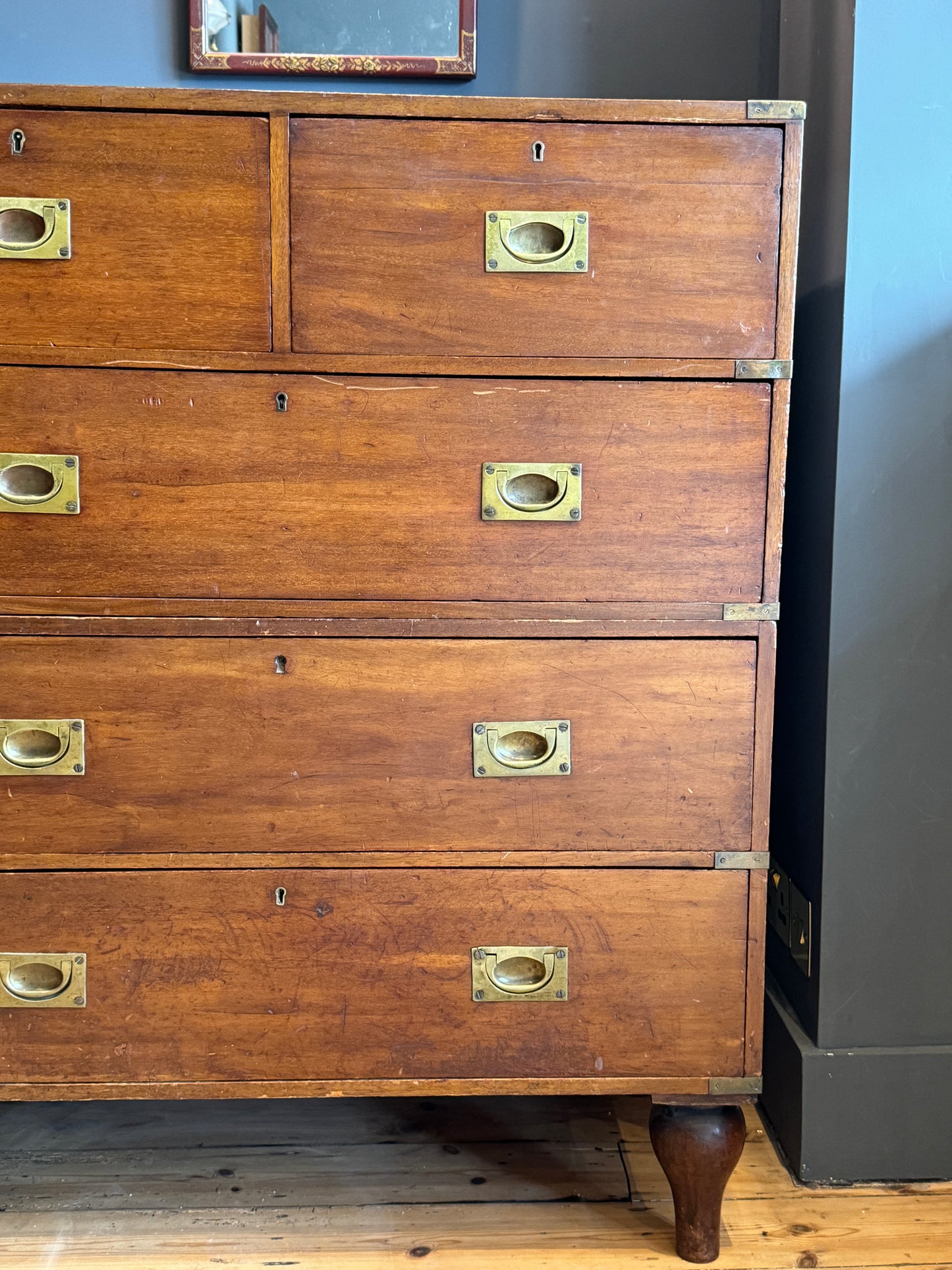 19th Century Campaign Chest Of Drawers
