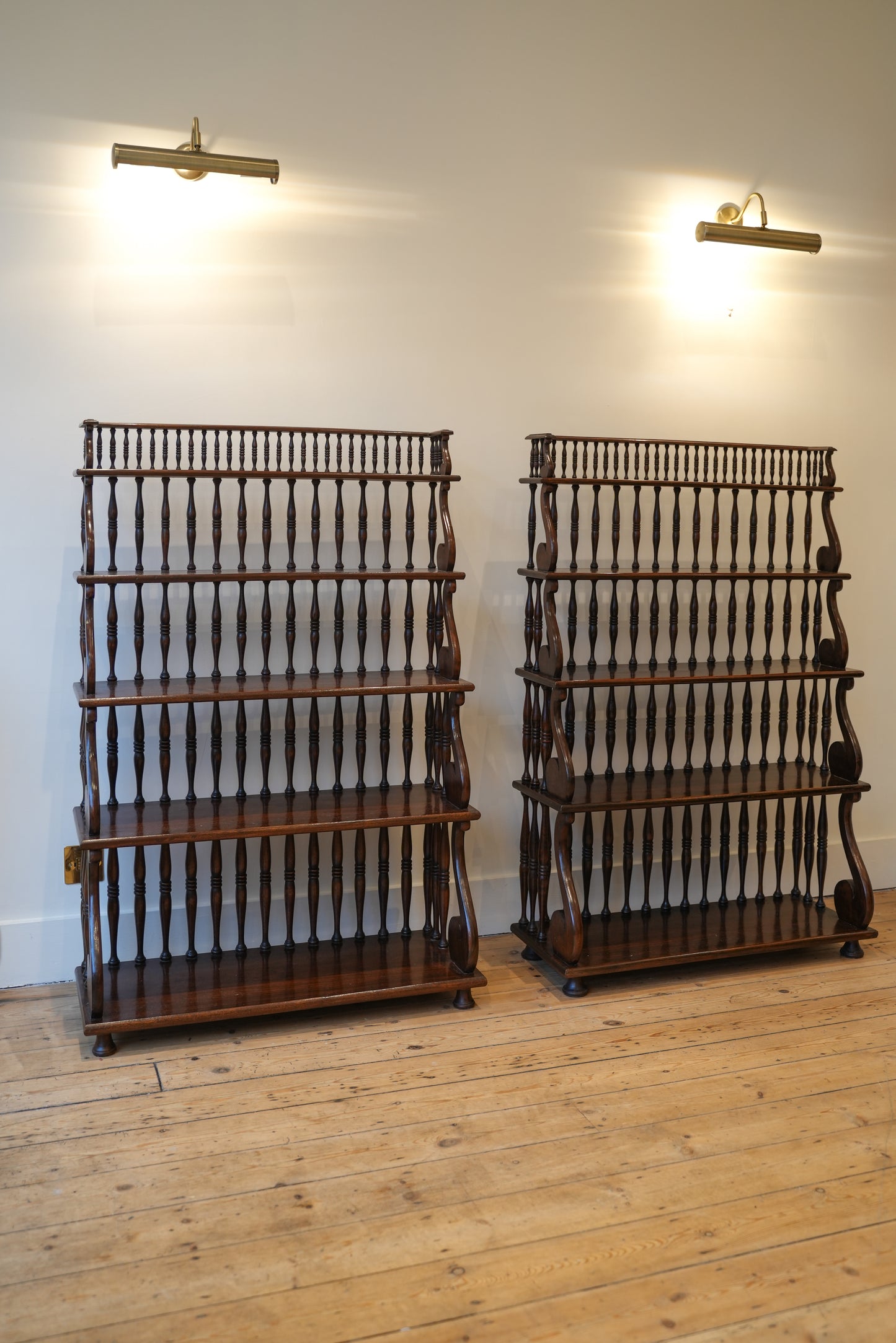 Pair of Waterfall Bookcases