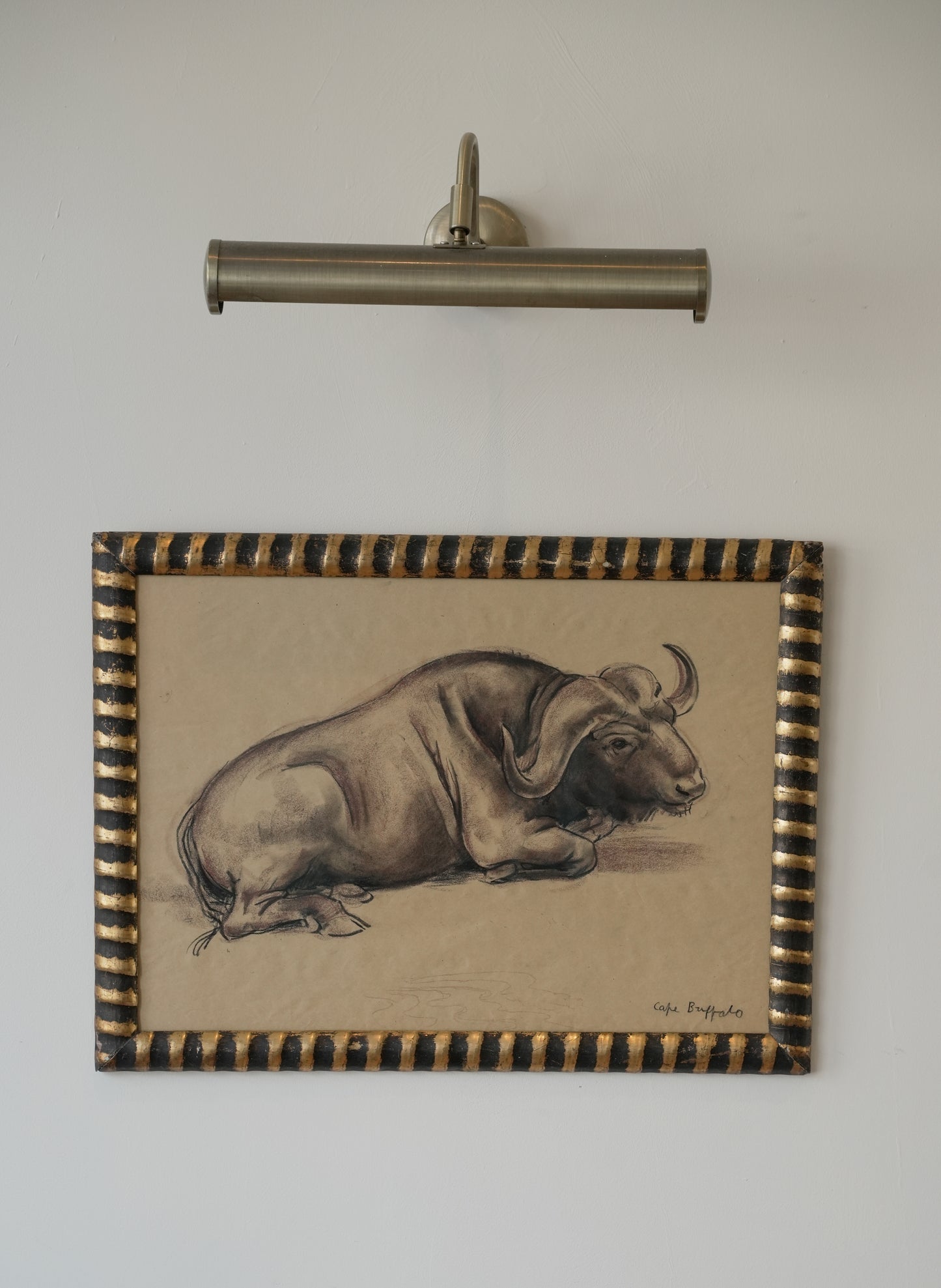 Stefani Melton Fisher (1894–1963) – Original Study of a Cape Buffalo.