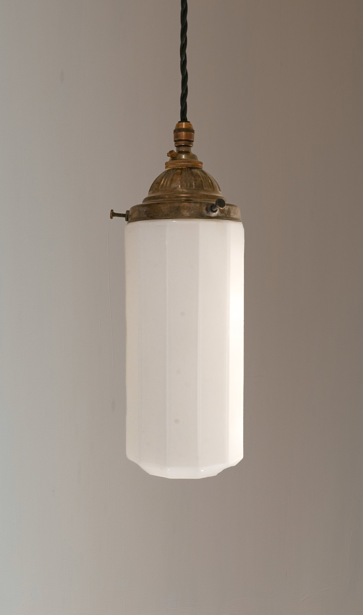 Art Deco Opaline Pendant Lights