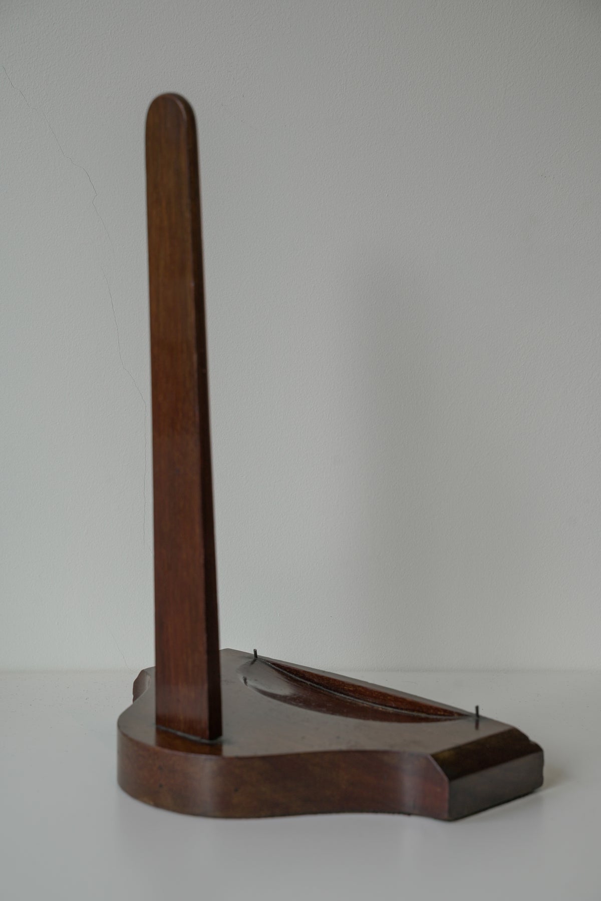 19th Century Solid Mahogany Platter or Book Display Stand.