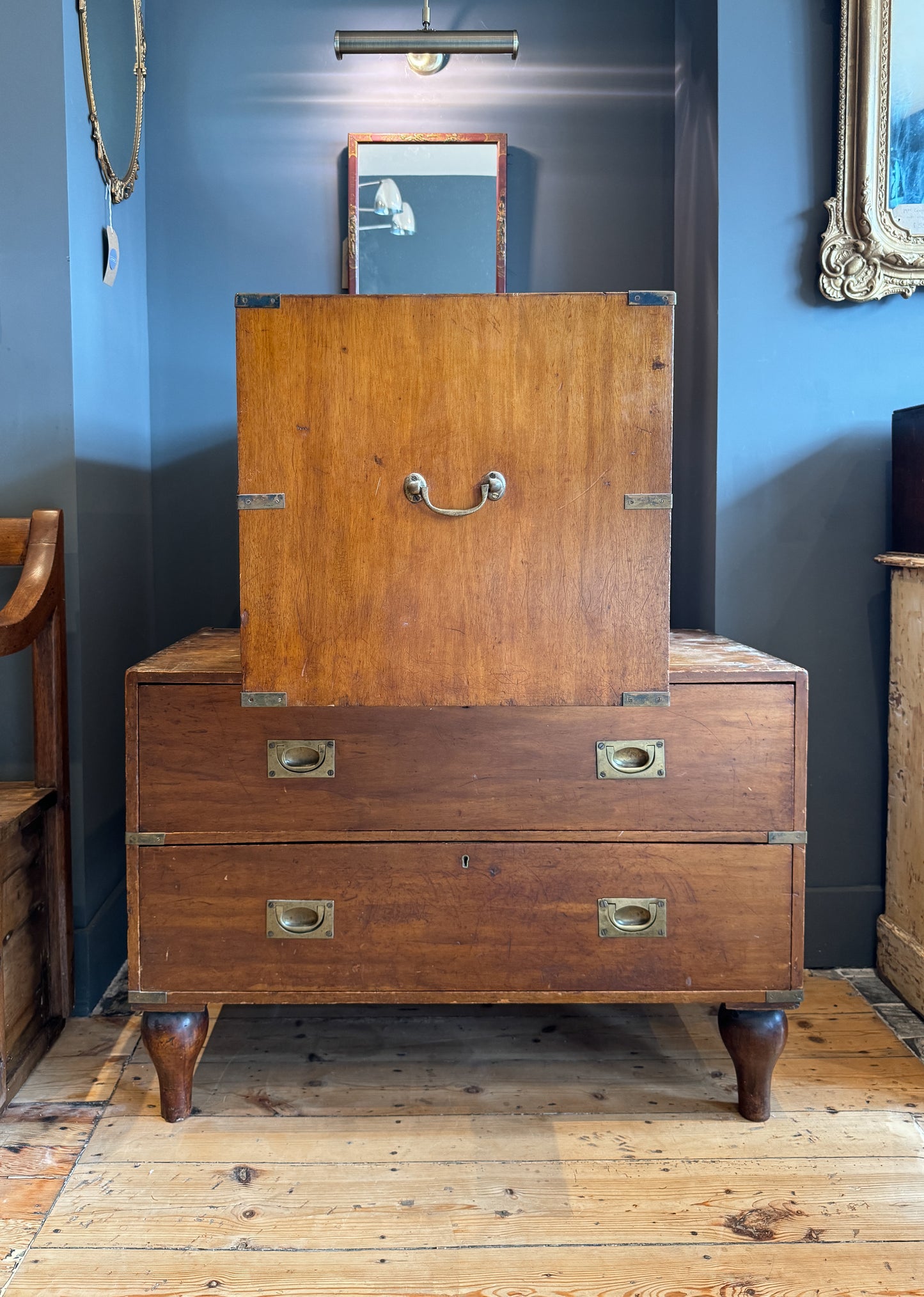 19th Century Campaign Chest Of Drawers