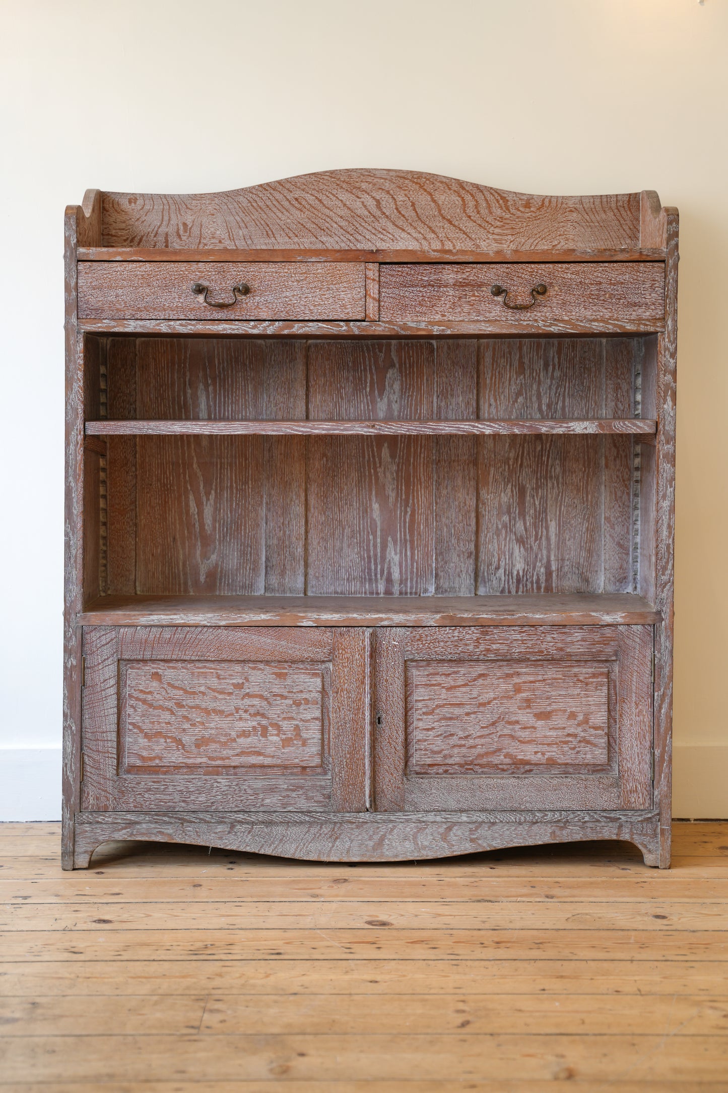 Limed Oak Heals Bookcase