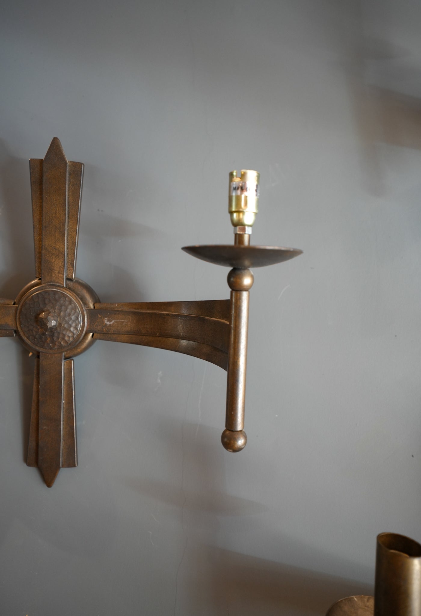 Vintage Wrought Iron Wall Lights