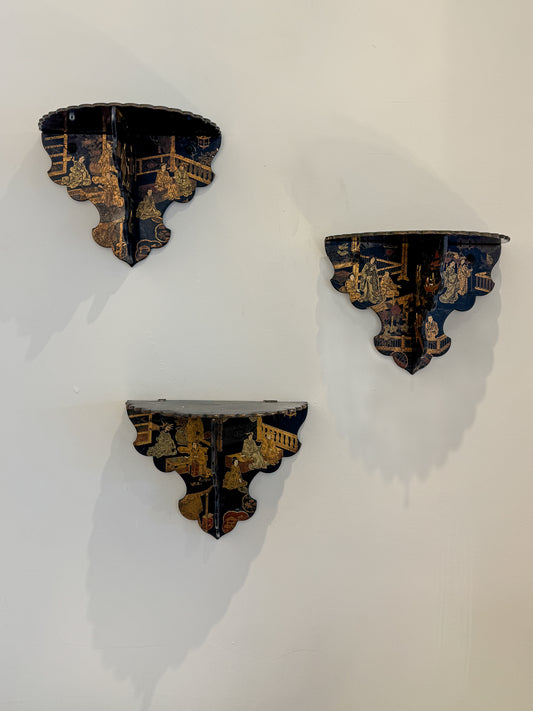 Chinoiserie shelves