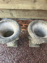 Fine pair of classical garden urns