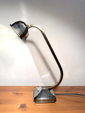 French Chrome Art Deco Desk Lamp