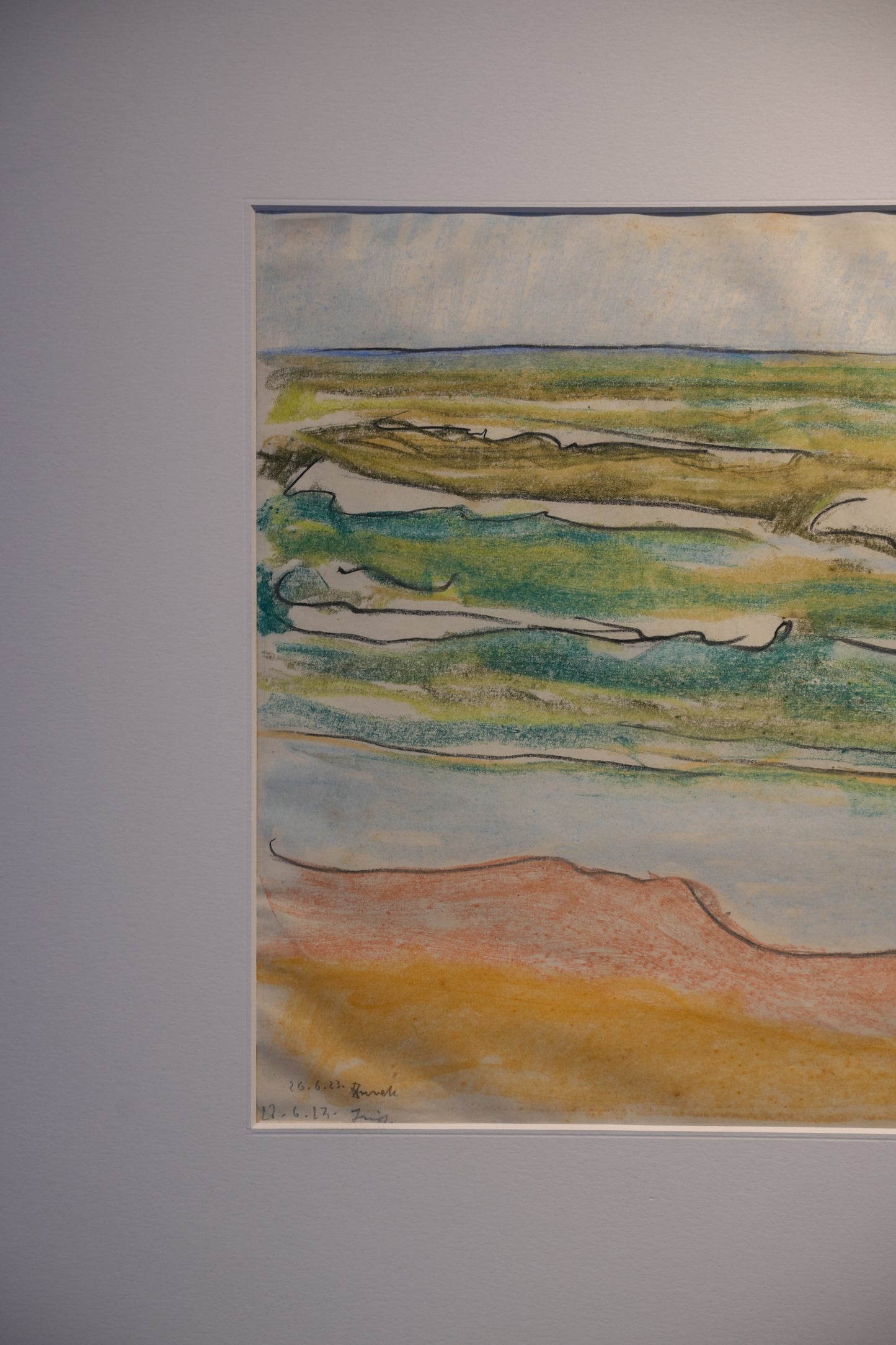 Marian Zurek (1889-1994). Large chalk on paper.