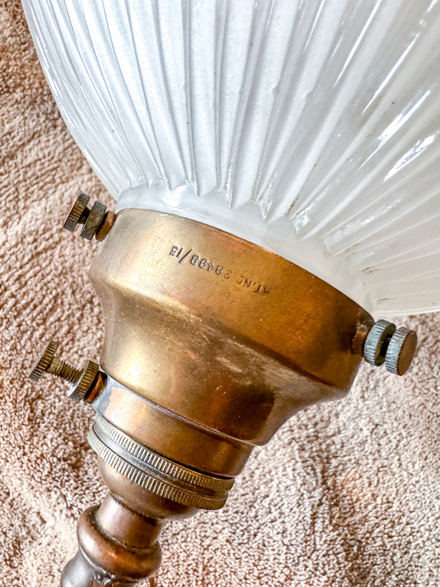 A Pair Of Holophane Pendant Lights