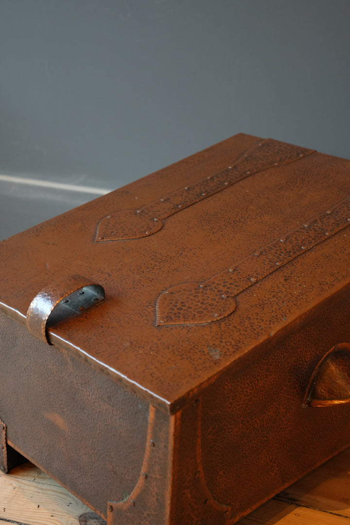 Arts & Crafts Glasgow school log bin