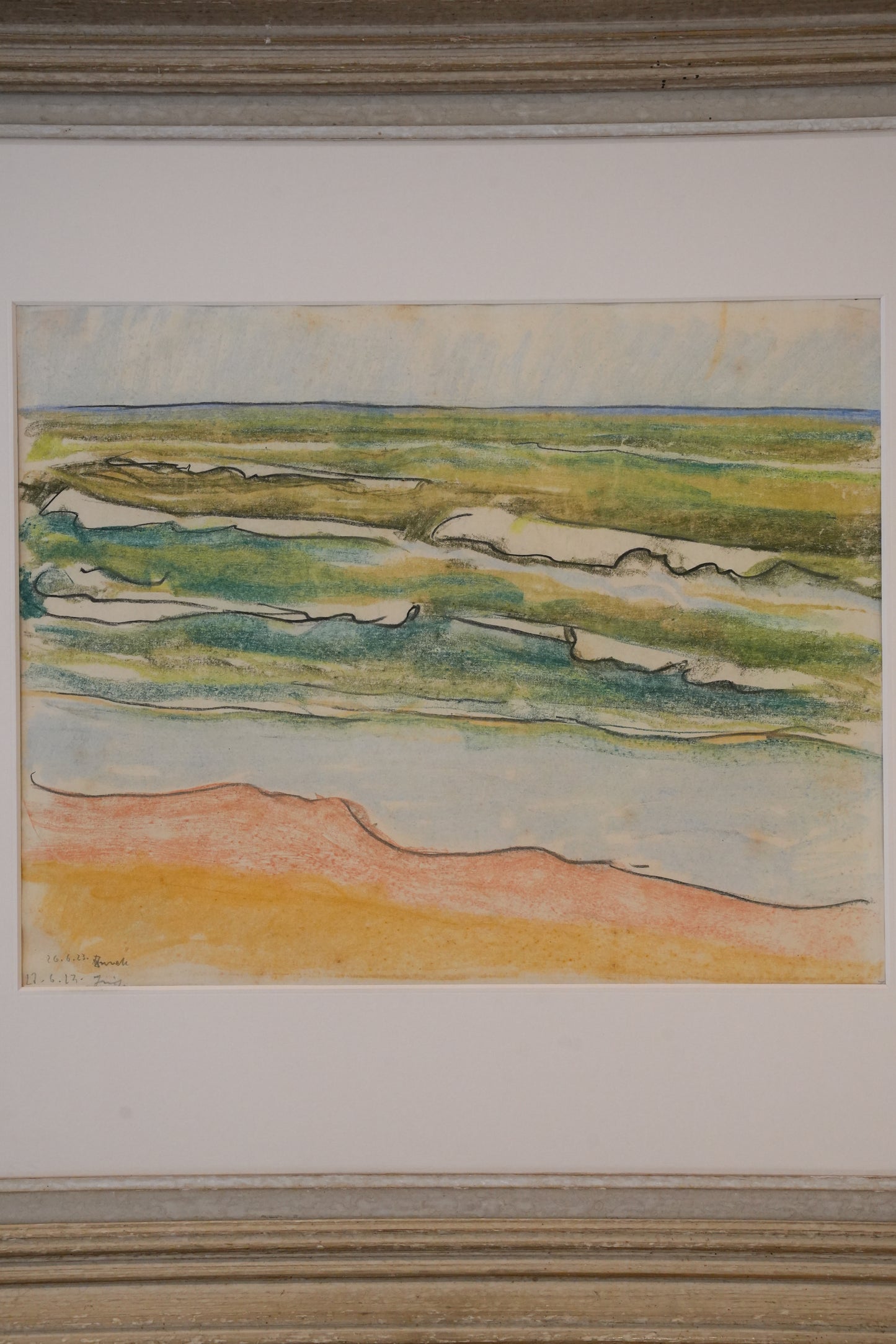 Marian Zurek (1889-1994). Large chalk on paper.