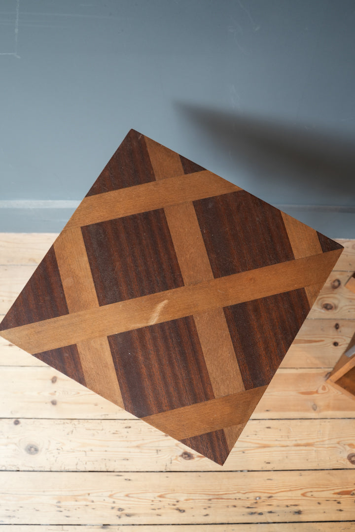 Pair Of French Geometric Bedside or Side Tables