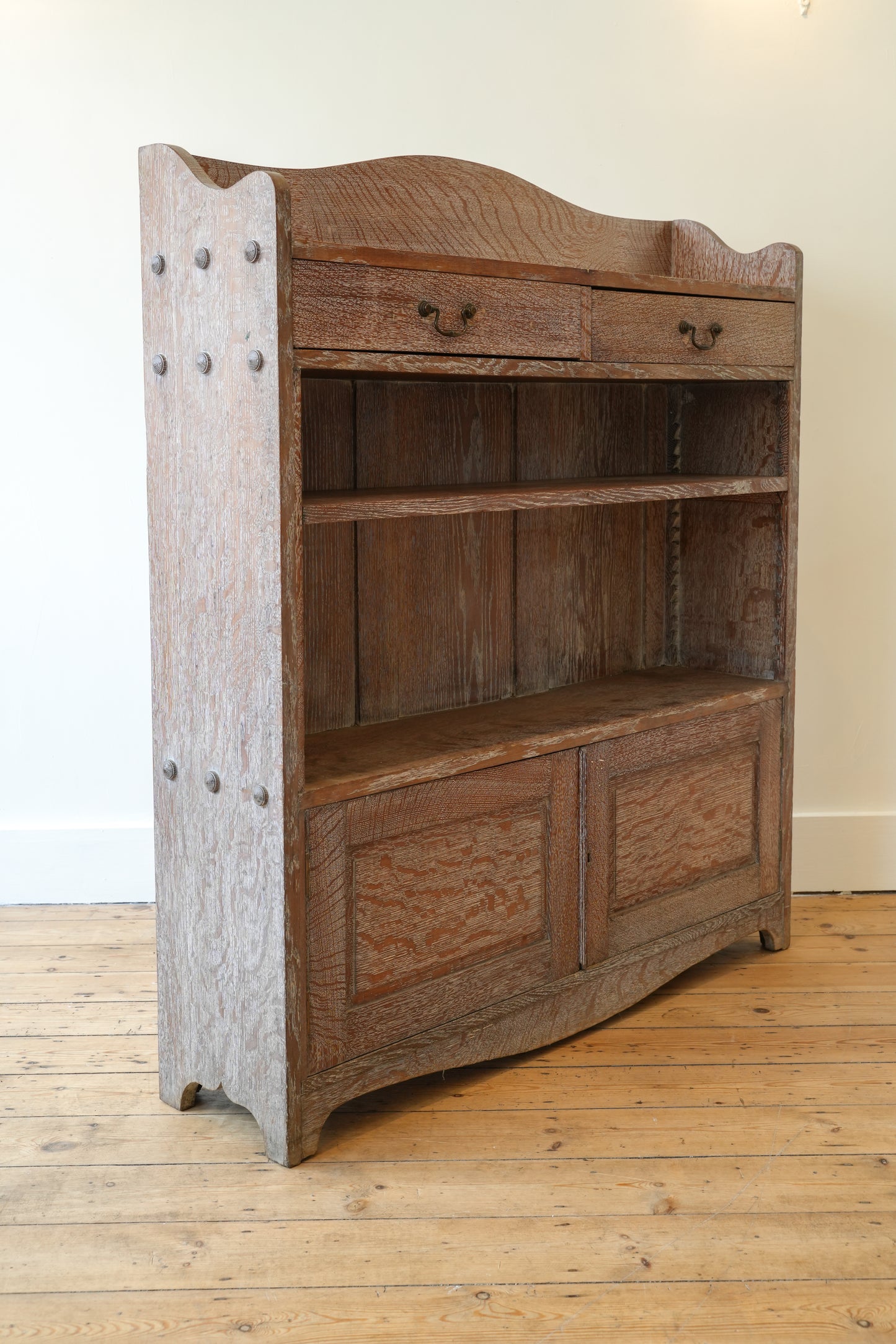 Limed Oak Heals Bookcase