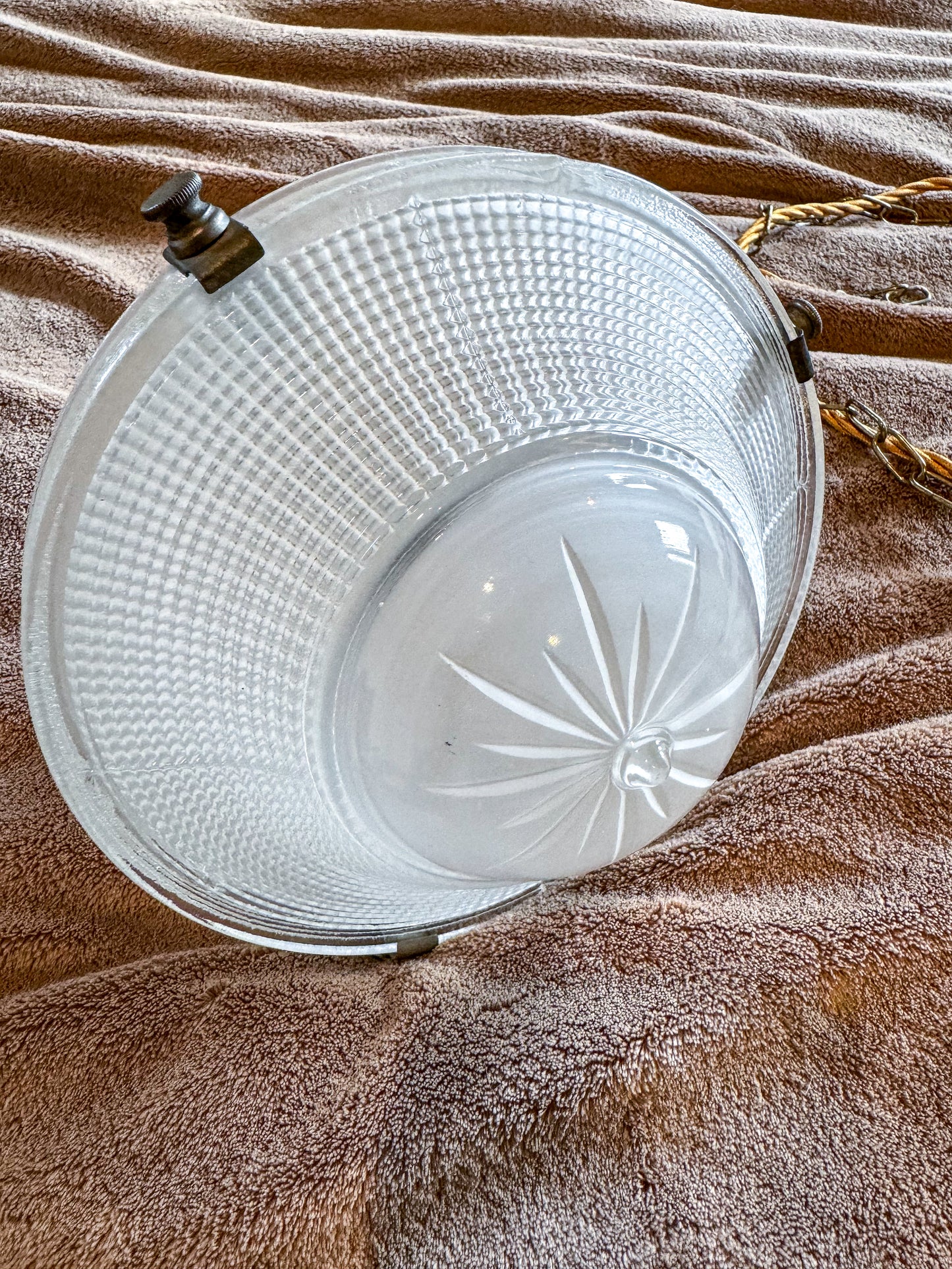 A Pair Of Holophane Pendant Lights