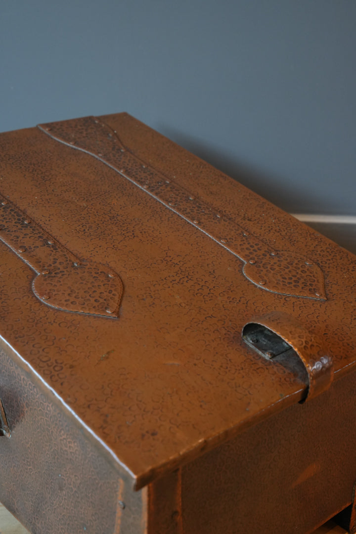 Arts & Crafts Glasgow school log bin