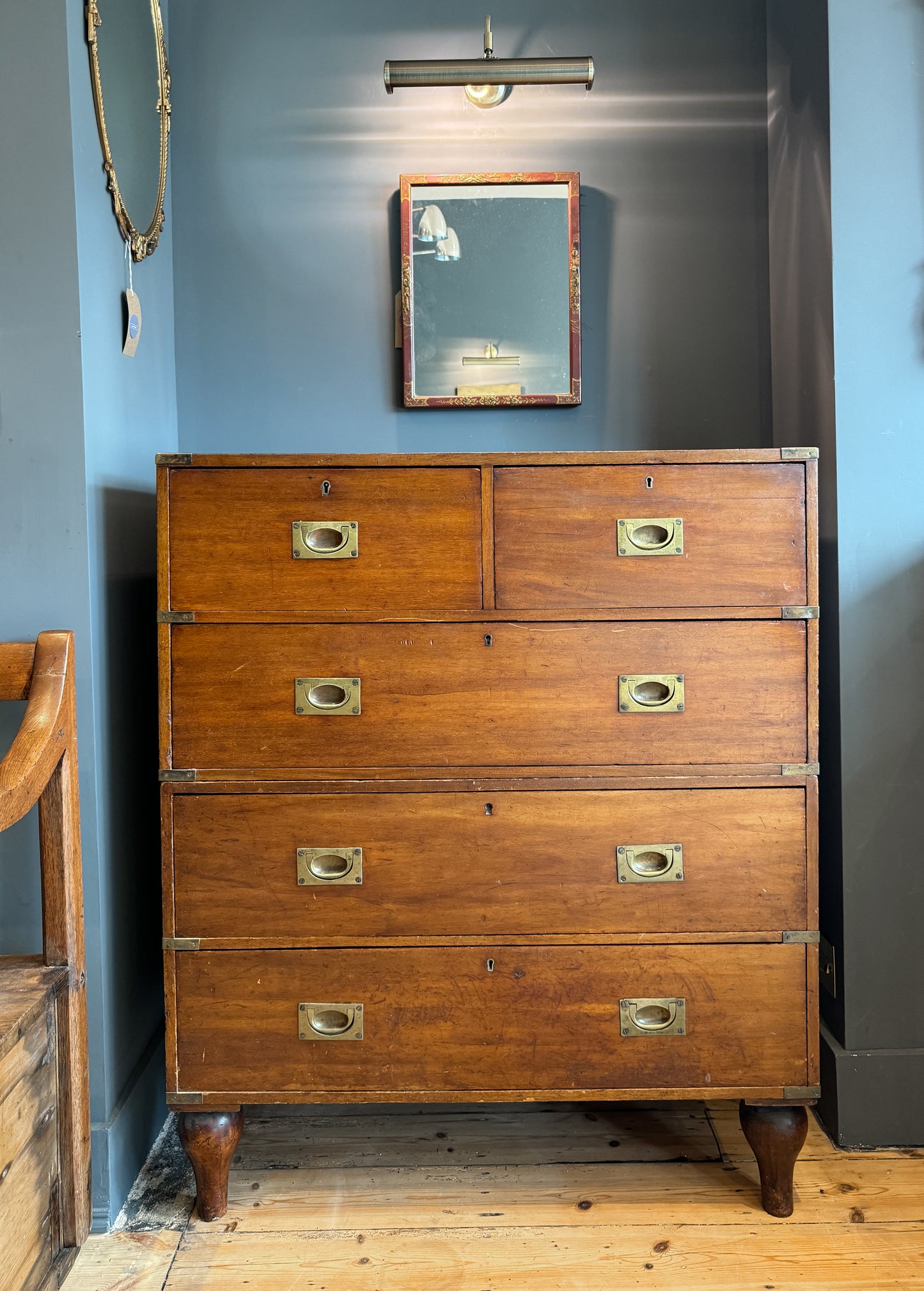 19th Century Campaign Chest Of Drawers