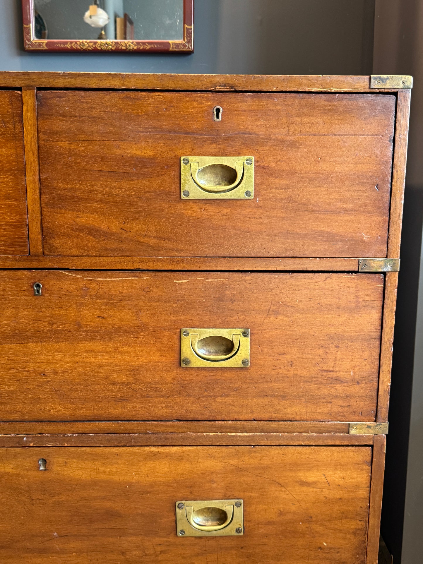 19th Century Campaign Chest Of Drawers