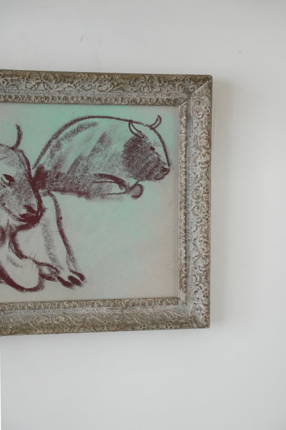 Karl May: Reclining Buffalo.