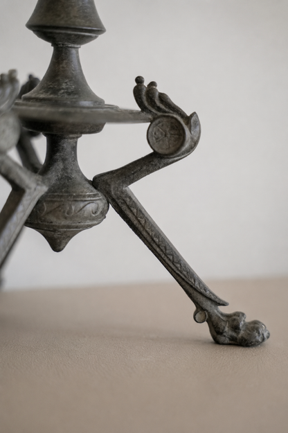 French Neo-Grec spelter candlesticks.