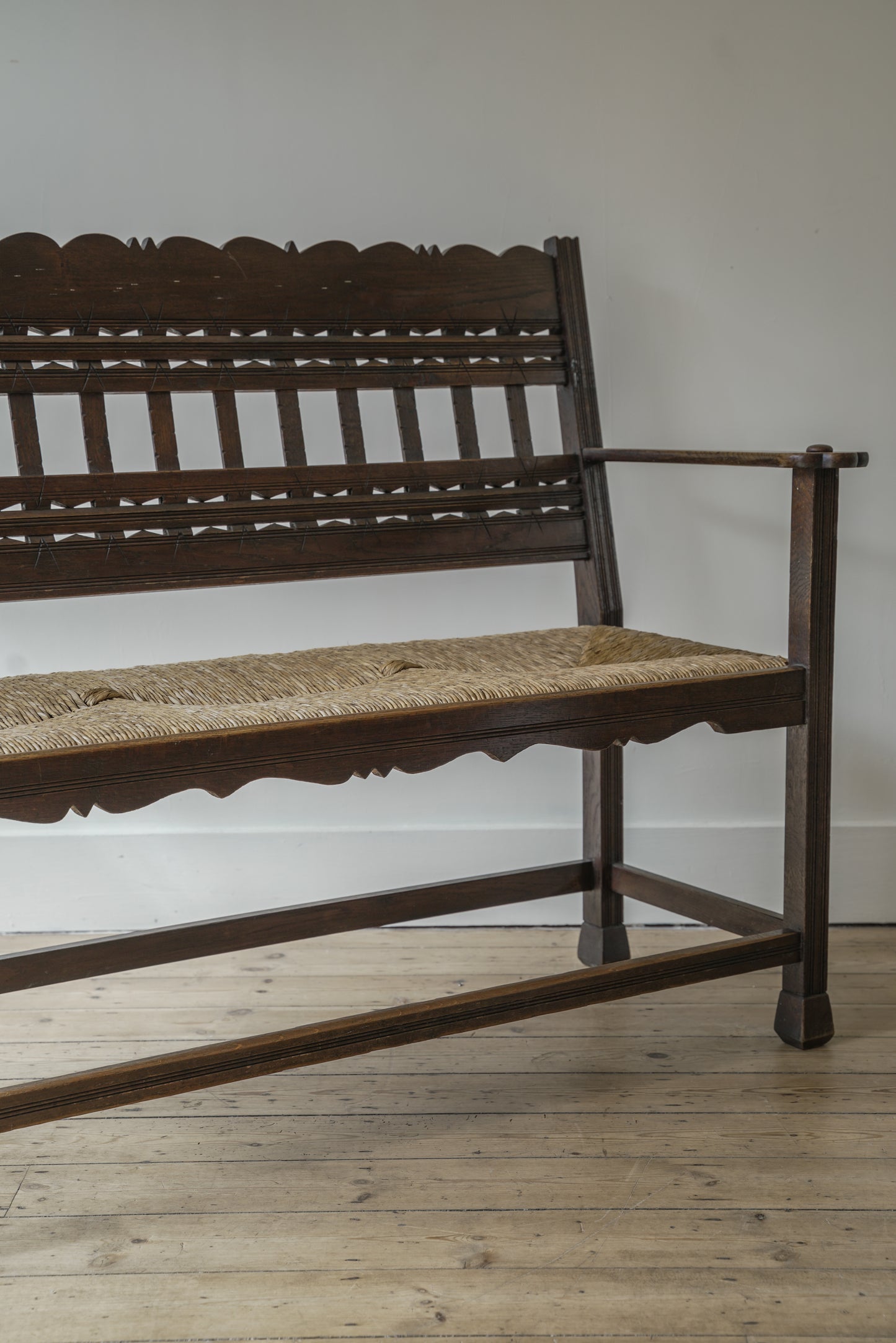 Jugendstil settle / bench.