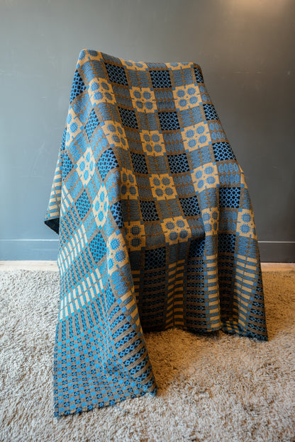 Blue Welsh blanket