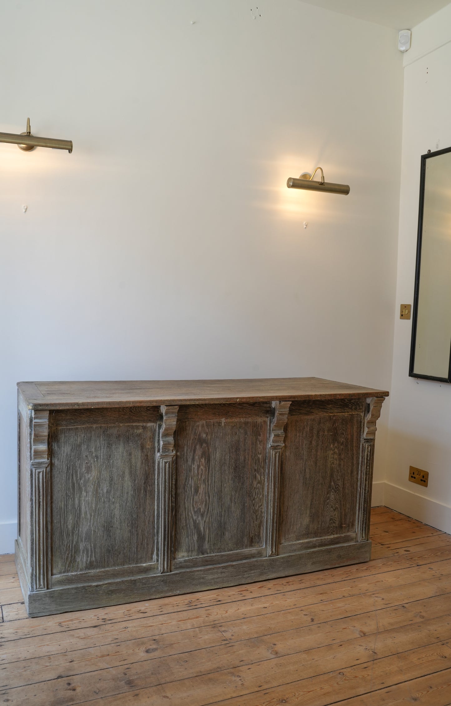 Antique French shop counter.