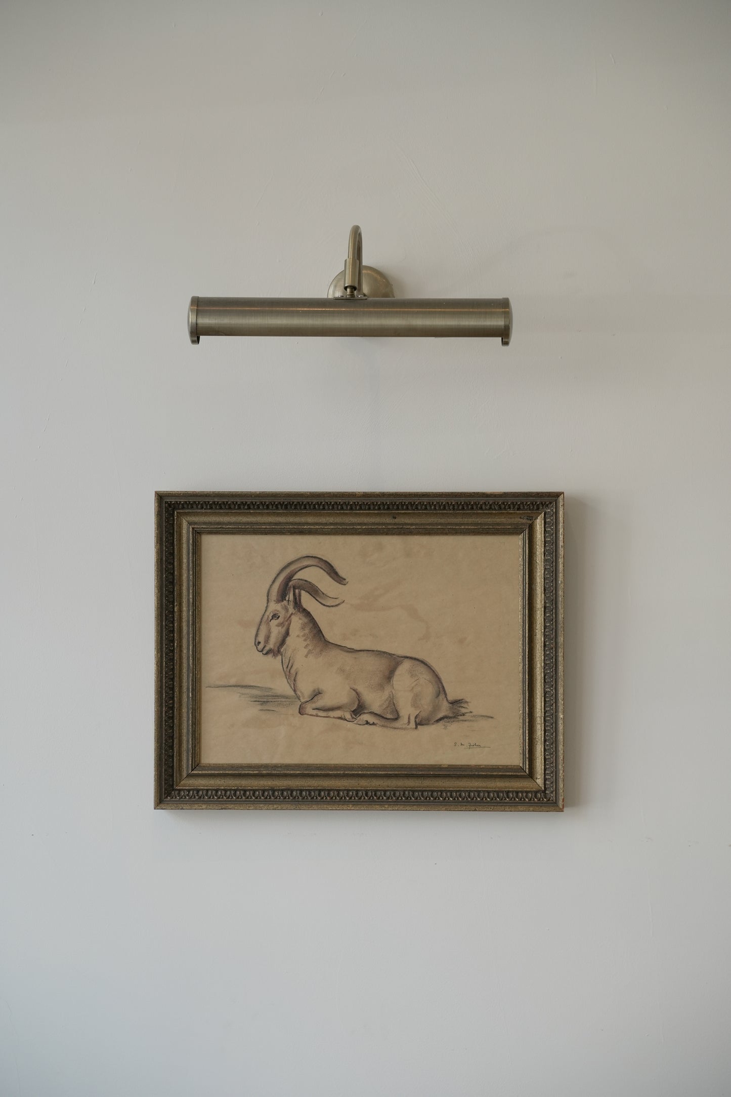 Stefani Melton Fisher (1894–1963) – Original Study of a Barbary Sheep (Aoudad).