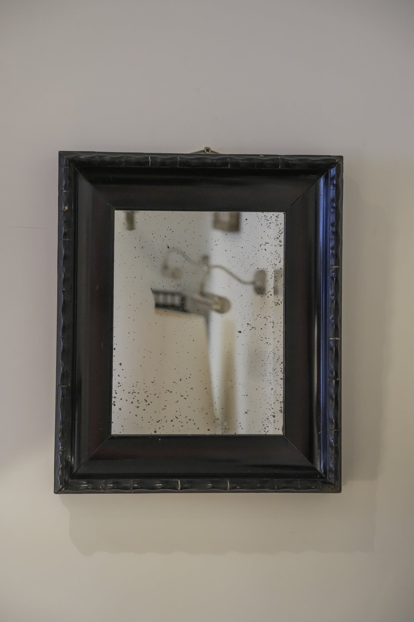 Rippled Framed Flemish Antique Mirror