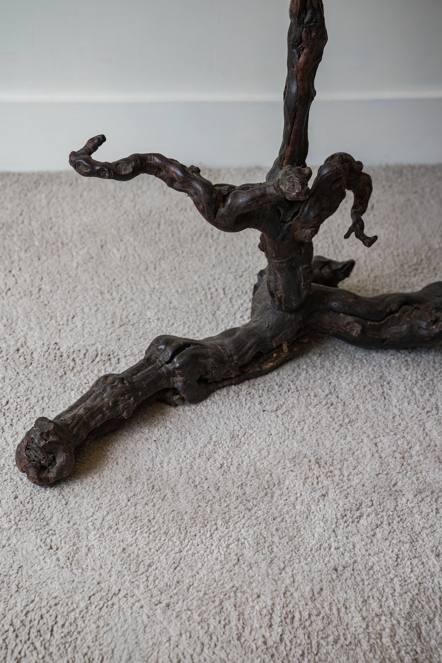 Grape Vine Burr Wood Floor Lamp