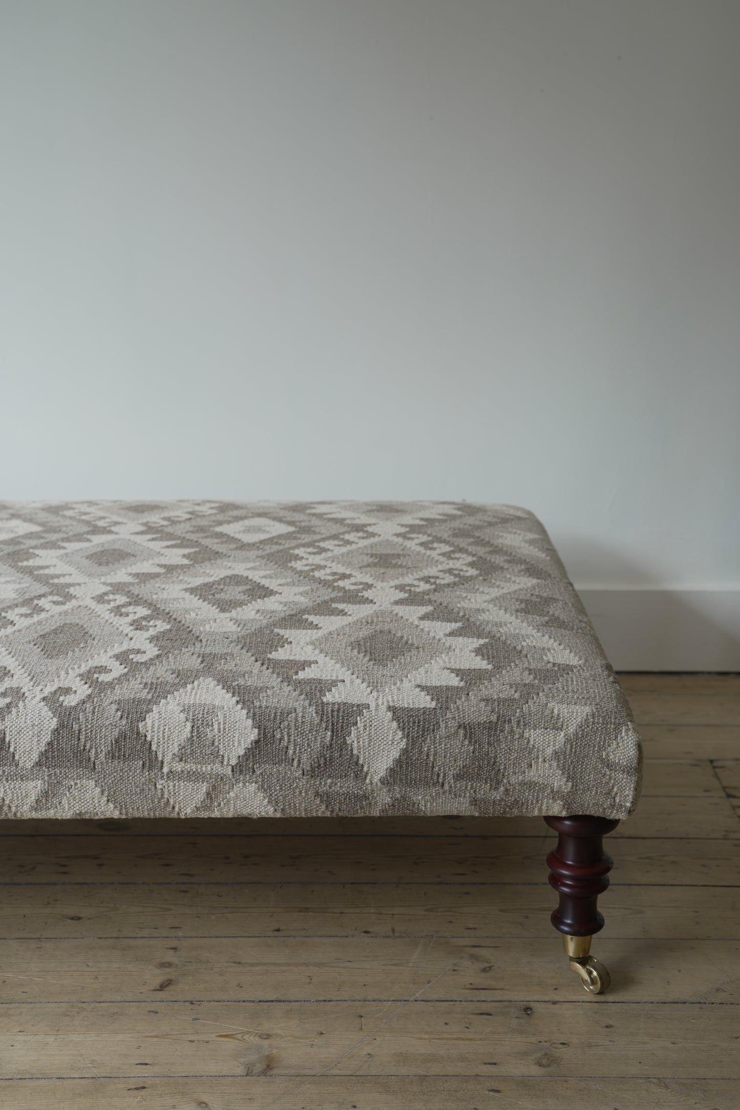 Large kilim Ottoman Footstool.