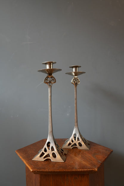 Art Nouveau Candlesticks
