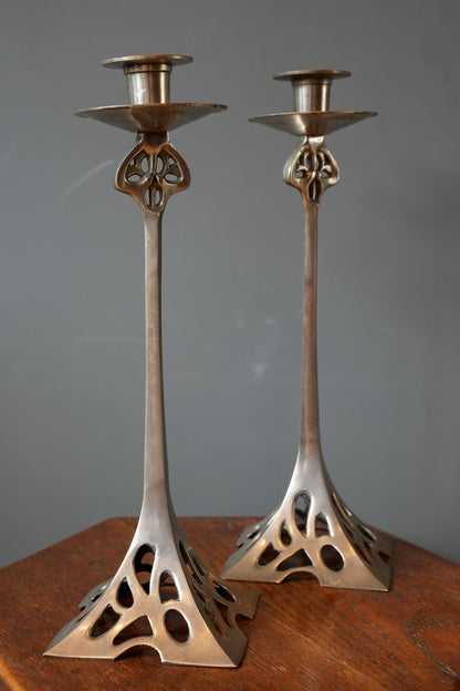 Art Nouveau Candlesticks