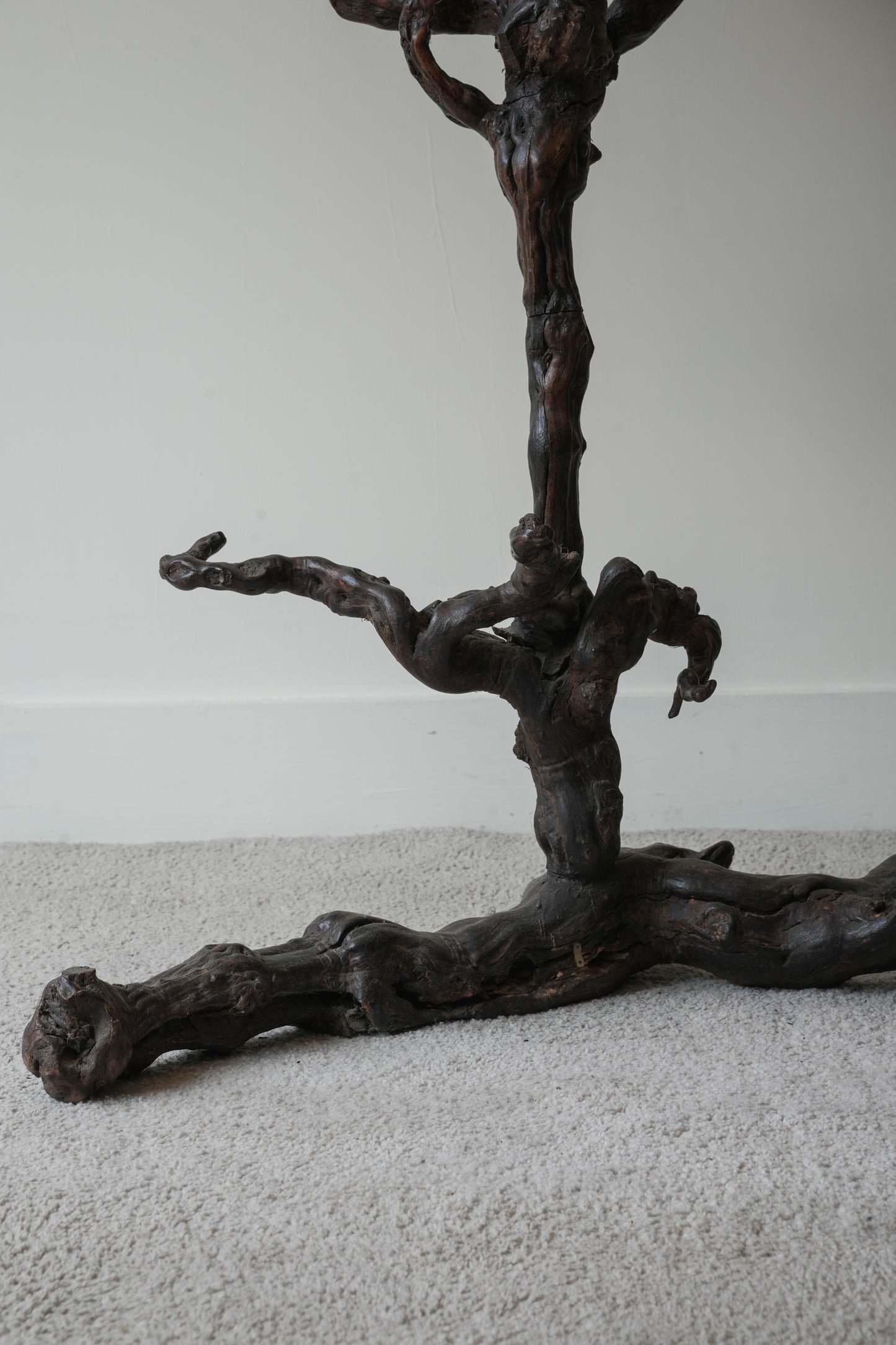 Grape Vine Burr Wood Floor Lamp