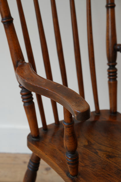 Farmhouse stick back chair.