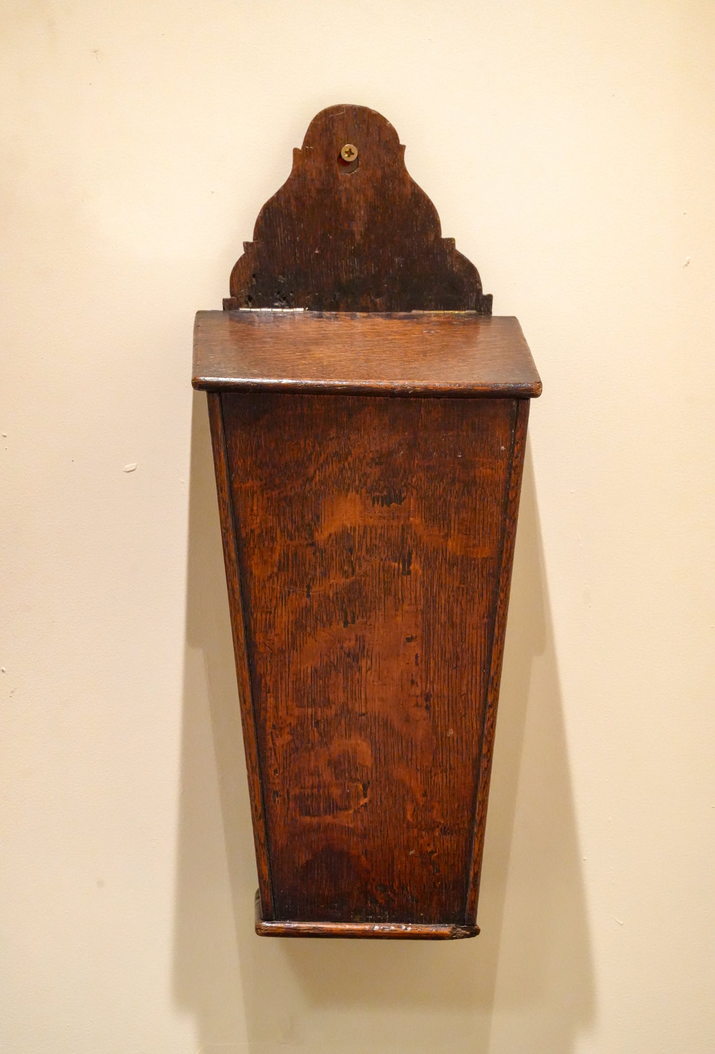 Georgian Oak Candle Box.