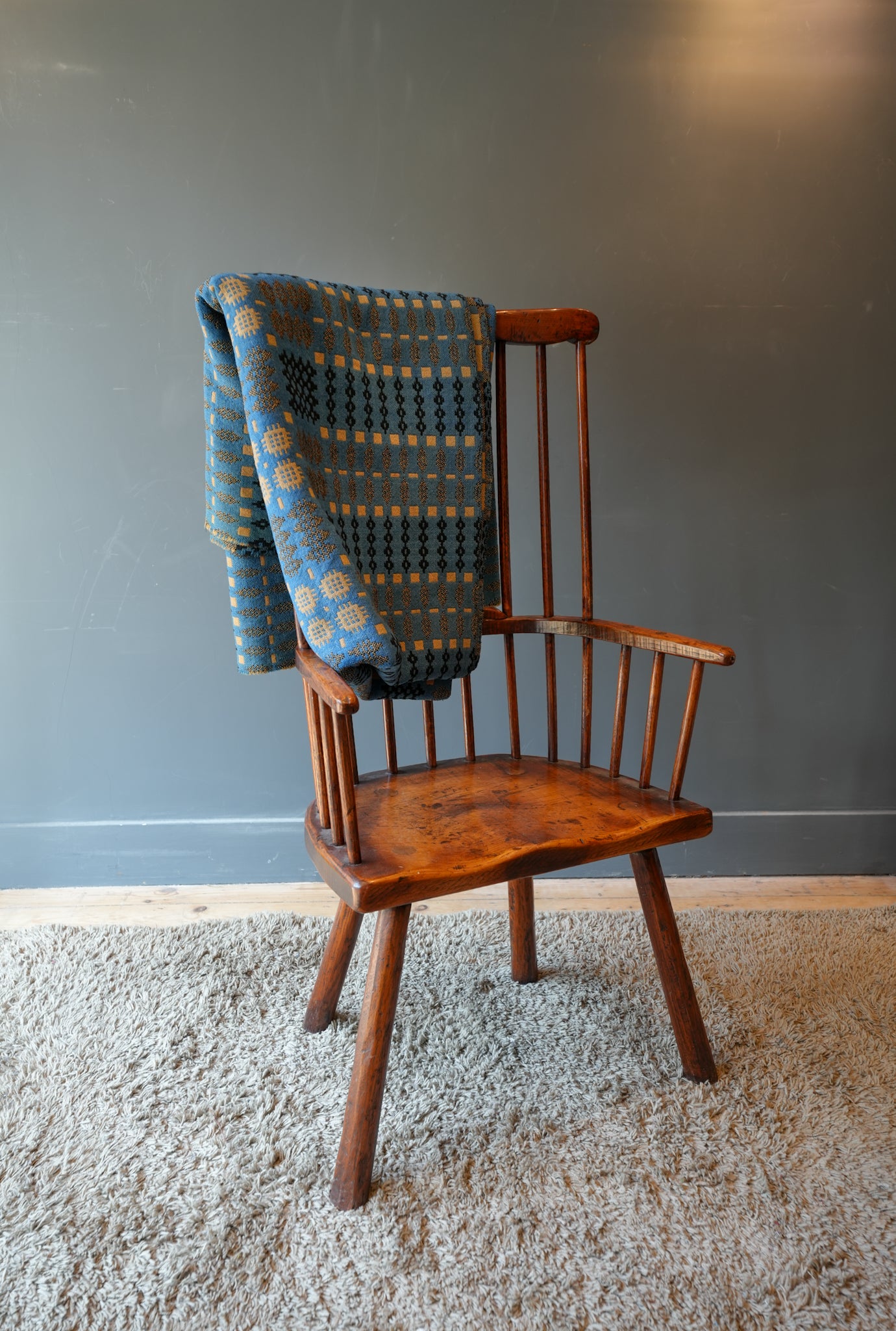 Blue Welsh blanket