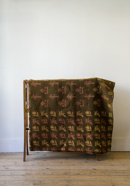 19th C Leeks & Daffodils Welsh Blanket