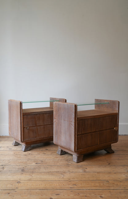 A pair of bedside cupboards by Guglielmo Ulrich.
