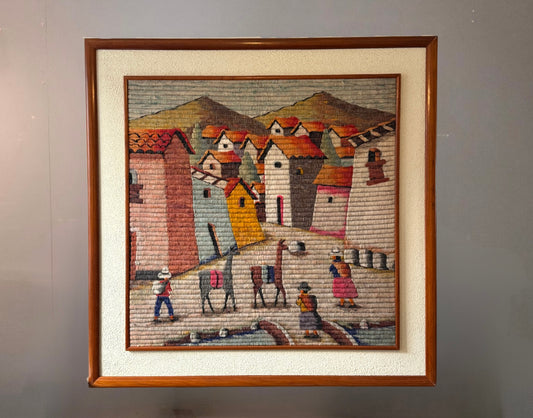 Peruvian Tapestry Scene