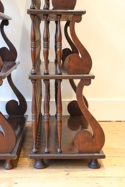 Pair of Waterfall Bookcases