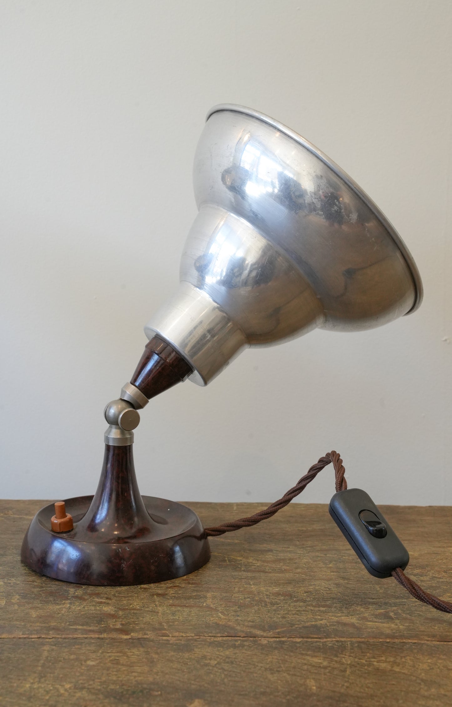 Pair of Bakelite & Chrome Lamps