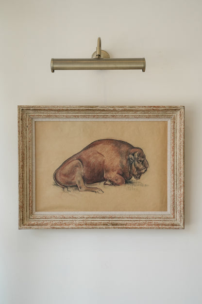 Large Bison study by Stefani Melton Fisher (1894-1963).