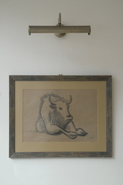 Karl May (1901-1976). Reclining Buffalo.