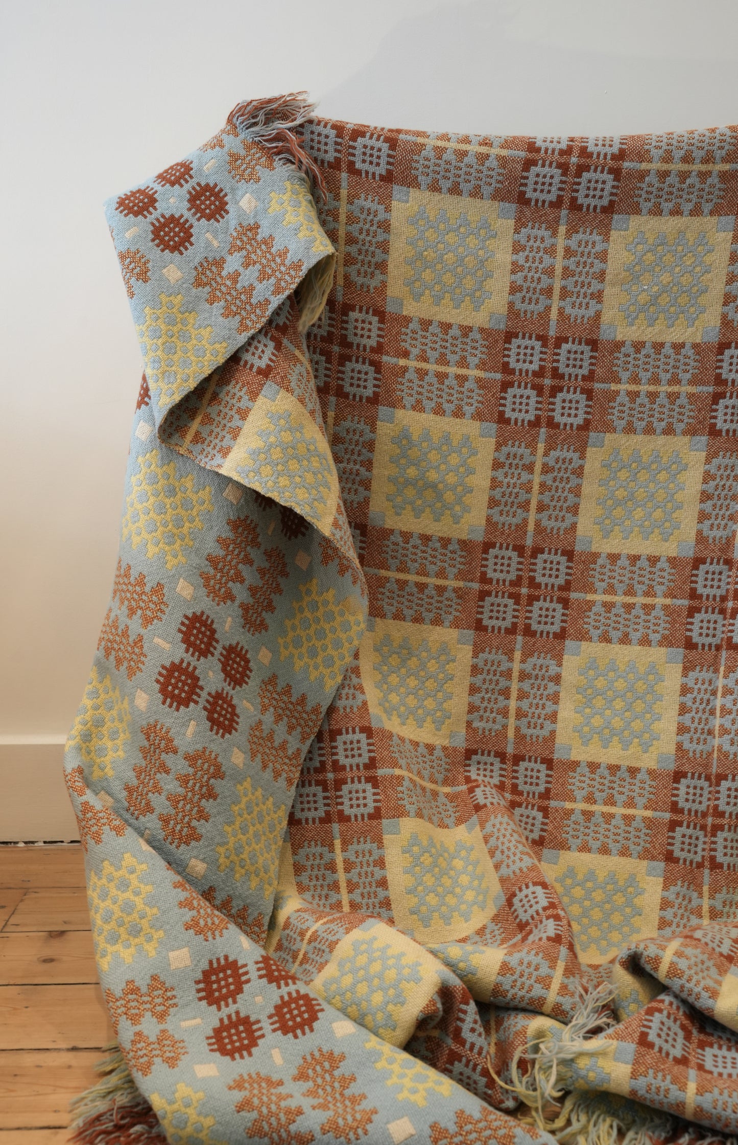 Vintage 20th Century Traditional Welsh Blanket