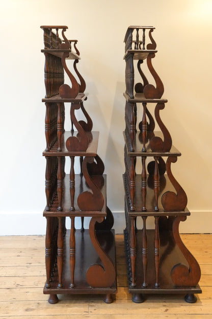 Pair of Waterfall Bookcases